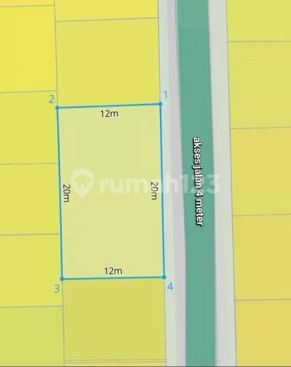 Tanah Siap Bangun Zona Kuning Strategis di Taman Mulia, Jimbaran - Image 3 of 4