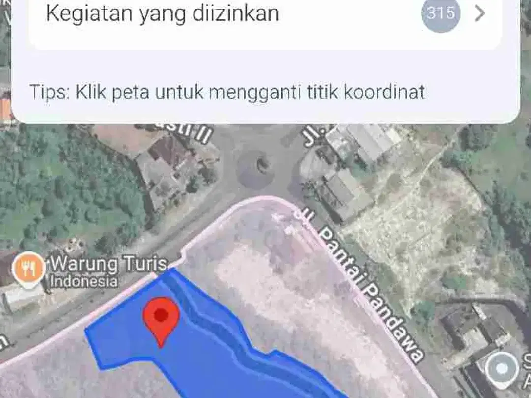 dijual tanah 36 are IDR 800 juta per are jln utama alas Arum bypass Pandawa Kutuh Kuta Selatan Badung Bali - Image 8 of 9