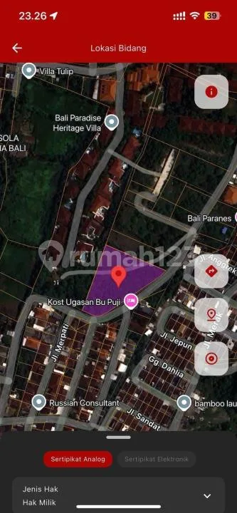 Dijual Tanah di Ungasan Belakang Gwk - Image 3 of 3