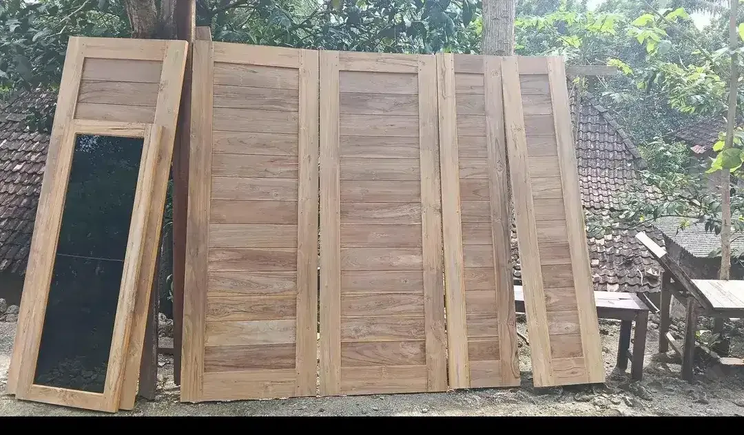 pintu,kusen,cendela,alemari bahan kayu jati - Image 2 of 3