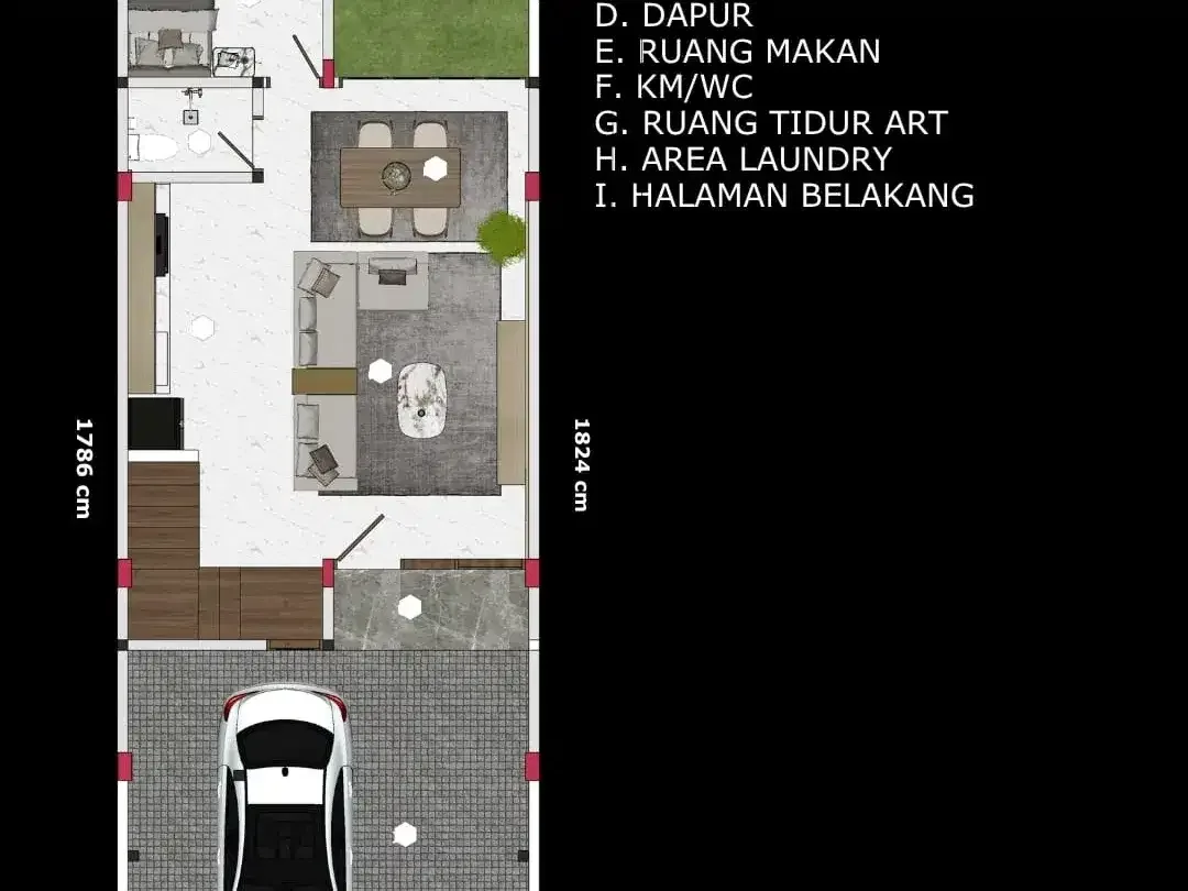 DI JUAL RUMAH MODERN DI DENPASAR SELATAN BALI PUSAT KOTA - Image 8 of 10