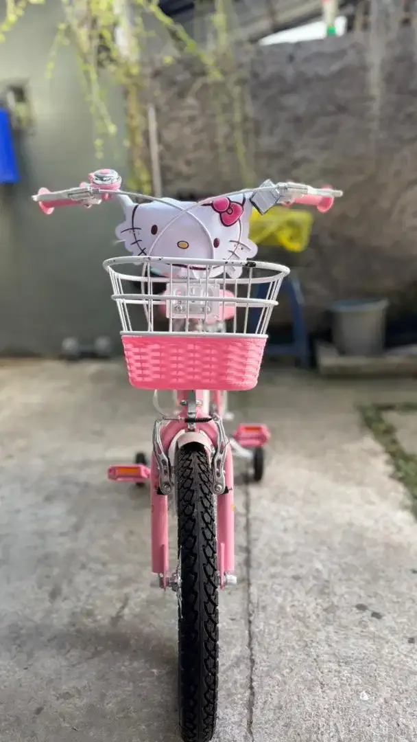 Sepeda Anak Perempuan Pink Hello Kitty Lengkap Roda Bantu - Image 3 of 3