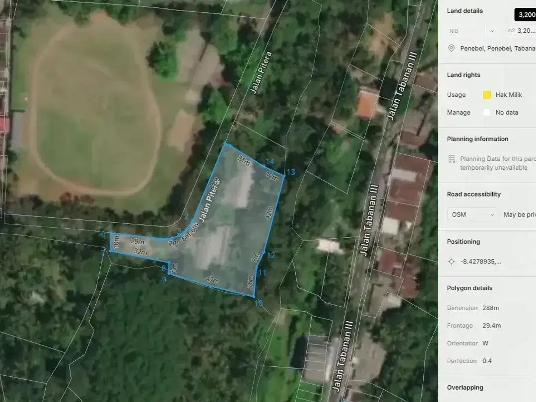 3200 sqm land with calm countryside environment for sale in Penebel - Image 3 of 8