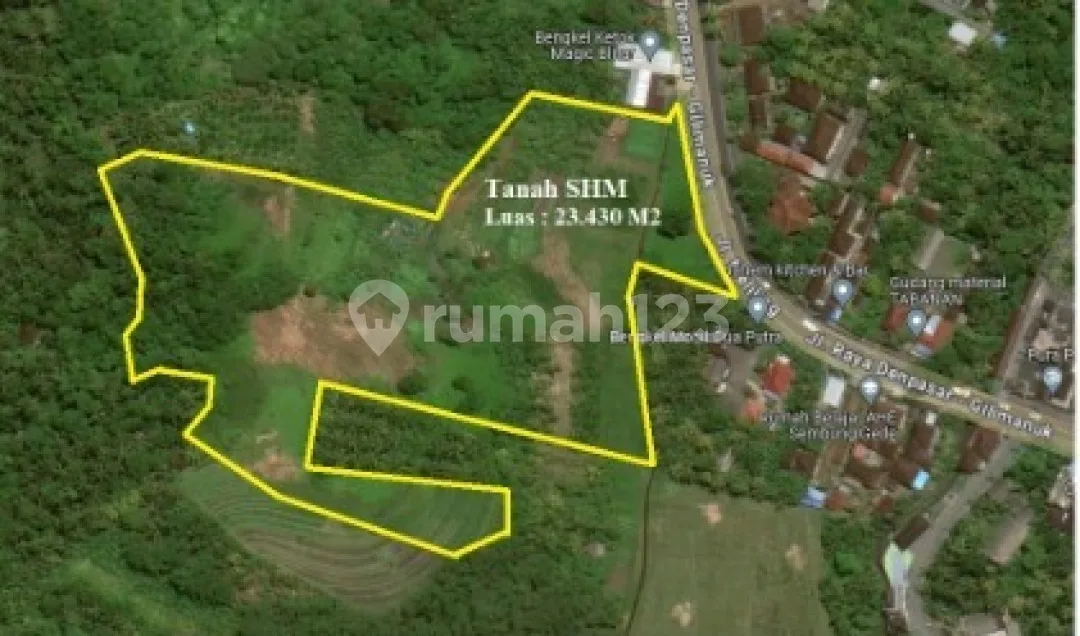 Tanah SHM Luas 23.430 m² di Kerambitan, Tabanan - Rp 120 jt/are - Image 2 of 4