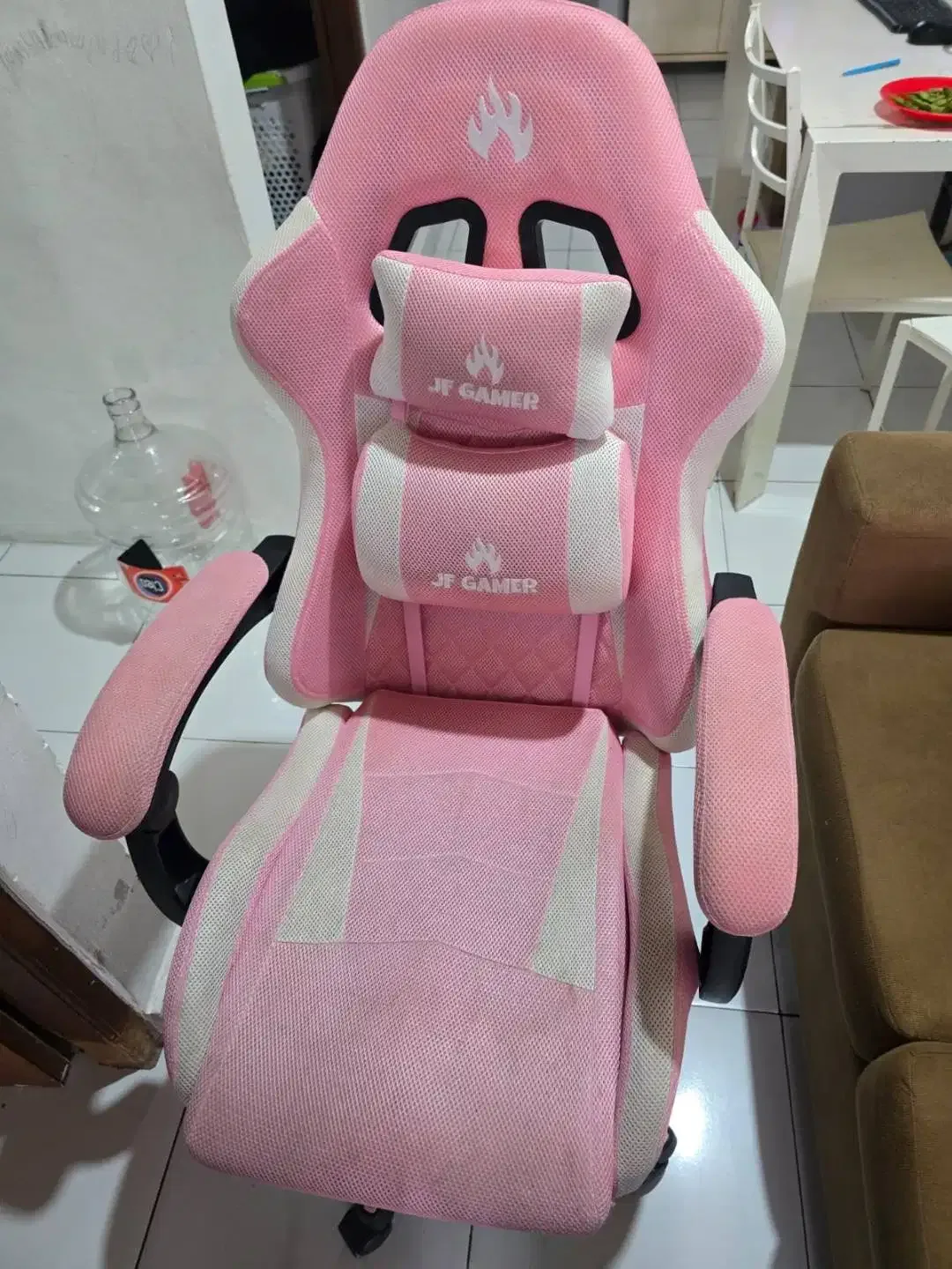 Kursi Kerja Kantor JF Gaming Putar Jaring Chair Arm Rest Kondisi BAGUS - Image 5 of 5
