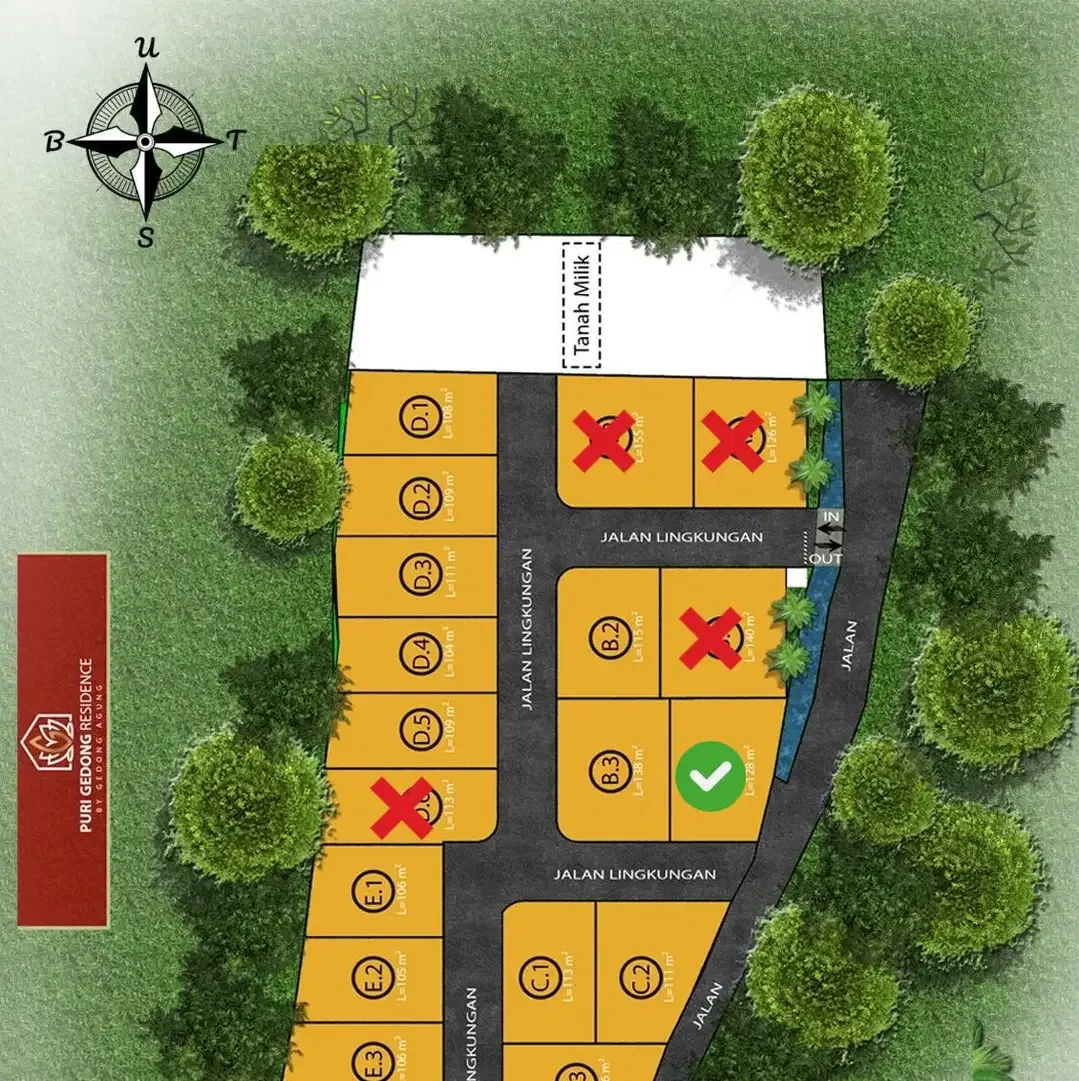 Dijual villa cluster mewah SHM di Puri Gading Jimbaran - Image 8 of 9