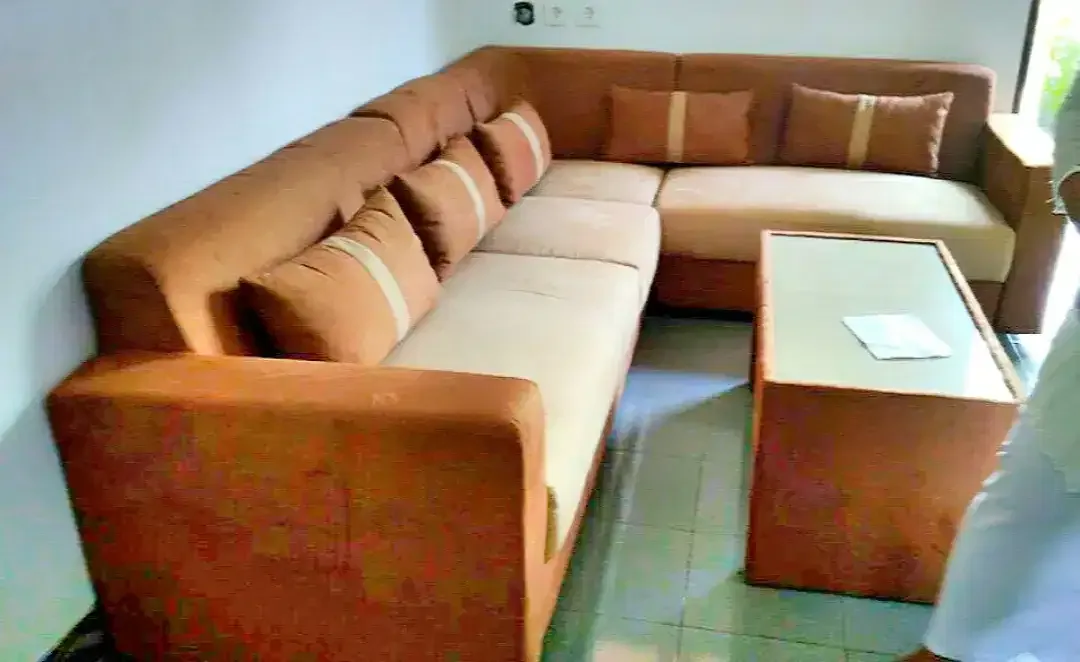 Sofa L Pojok Ruang Tamu , Kredit Sofa Villa Kantor, Terima Servis Sofa - Image 3 of 10
