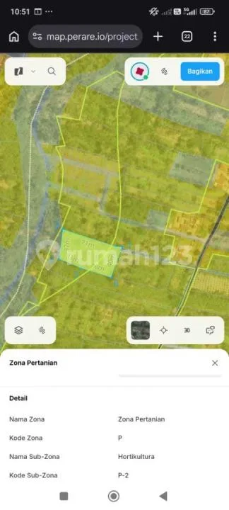 Di Jual Tanah Murah dan Strategis di Tegalalang - Image 2 of 4