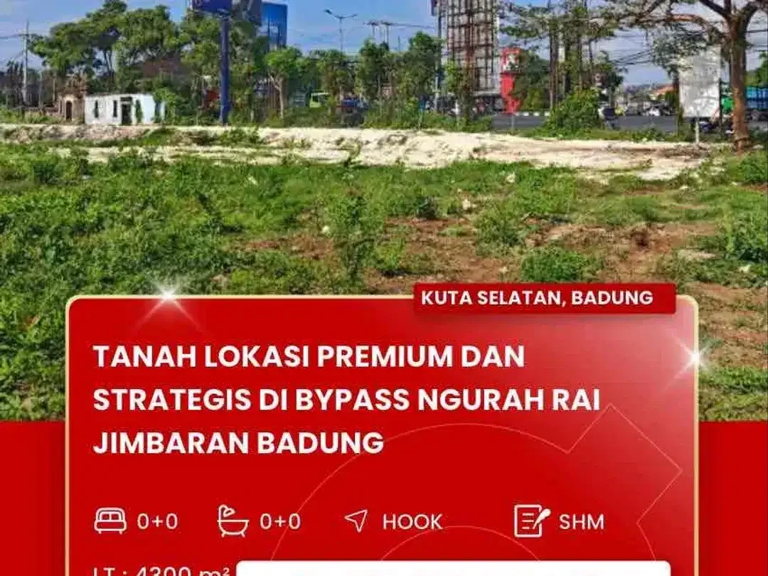 DIJUAL TANAH SANGAT STRATEGIS DEKAT UDAYANA JIMBARAN BALI - Image 1 of 10