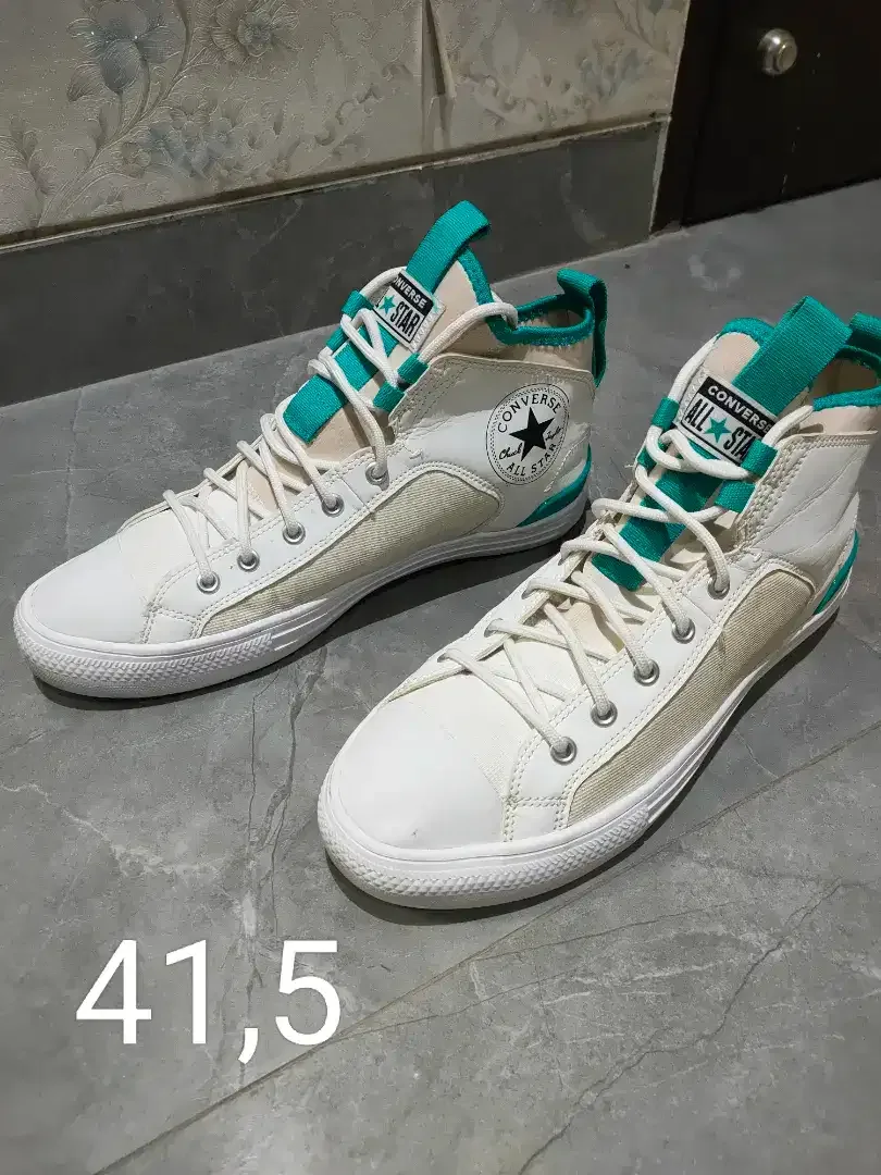 Sepatu Converse white green uk41,5 - Image 1 of 2