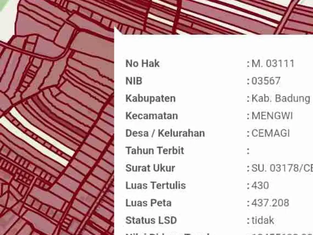 2 Kavling Tanah Premium Zona Pariwisata di Jalan Pantai Cemagi - Image 4 of 6