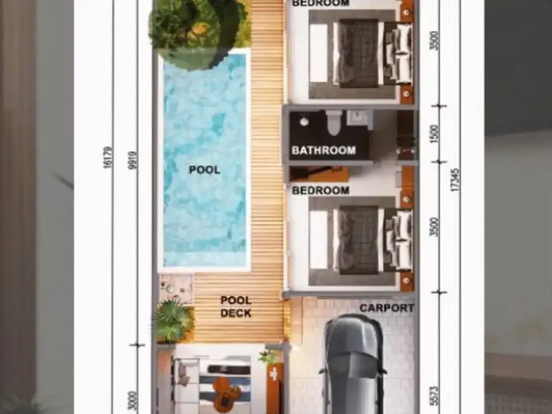 Villa 2 Kamar Tidur Private Pool Harga 2 Miliar di Mumbul Nusa Dua Bali - Image 8 of 8