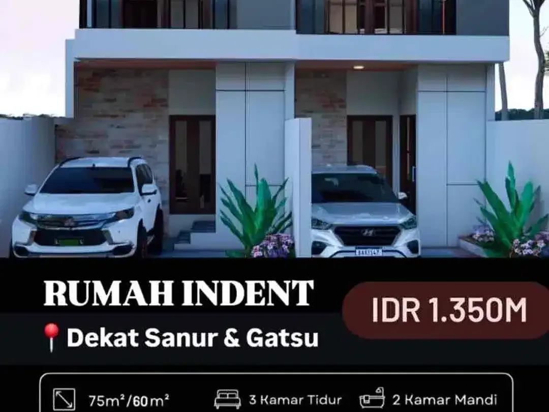 RUMAH INDENT DEKAT  SANUR DAN GATSU
Lokasi sangat strategis - Image 3 of 4