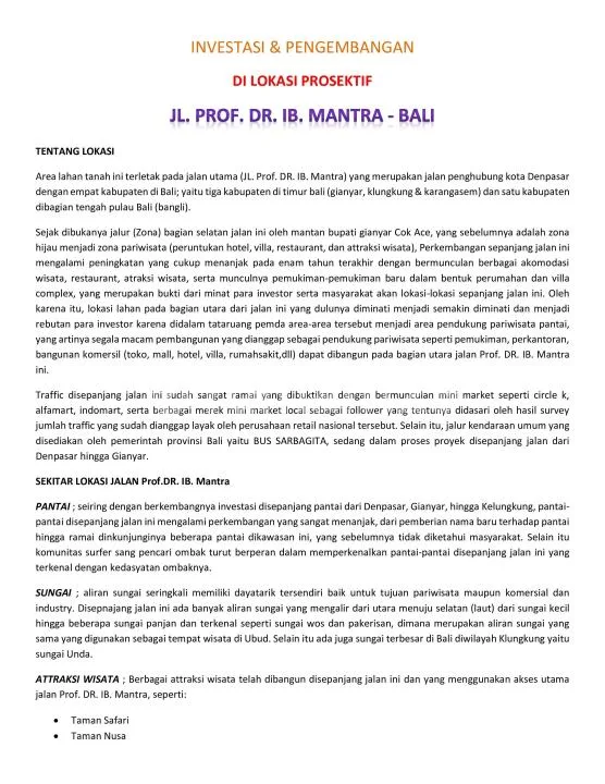 Tanah Super Luas Strategis Lokasi Premium di Ketewel Gianyar - Image 4 of 4