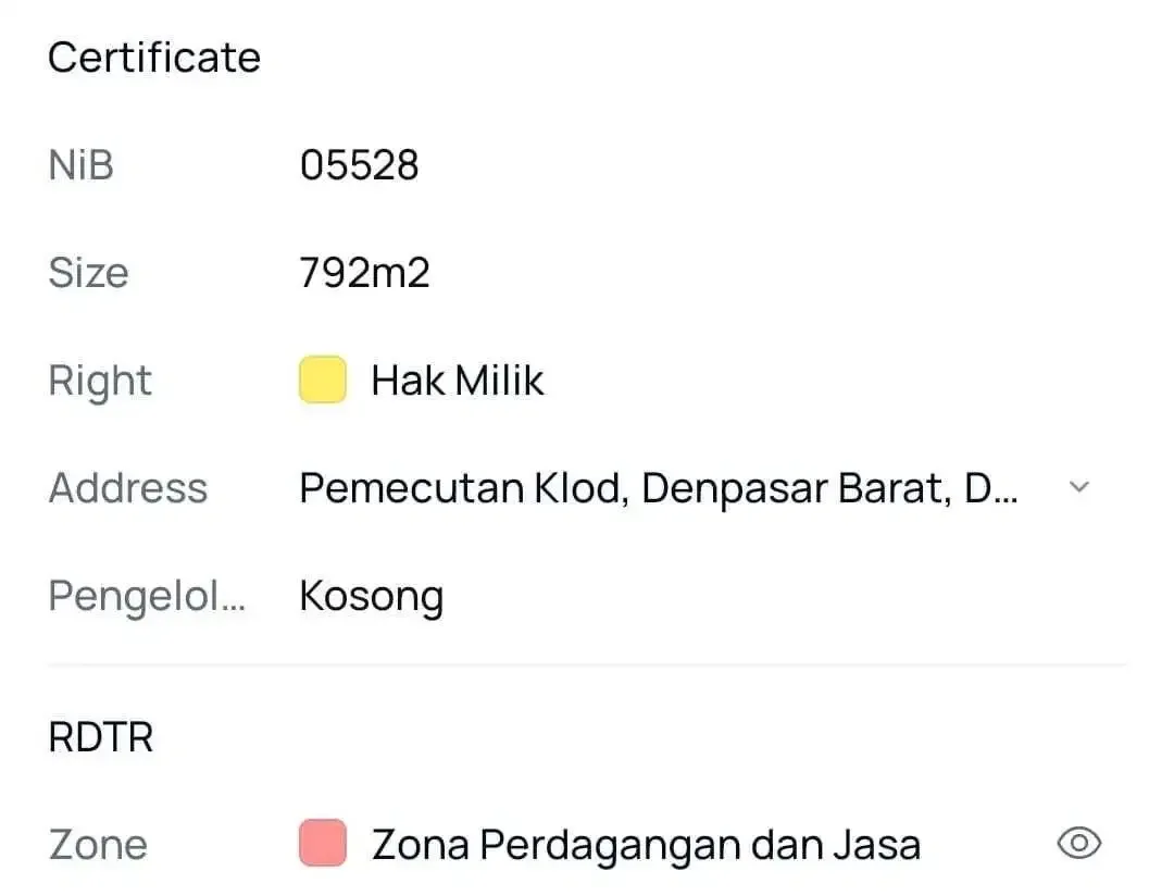 TANAH SUPER PREMIUM LANGKA DI JALAN UTAMA IMAM BONJOL - Image 8 of 8