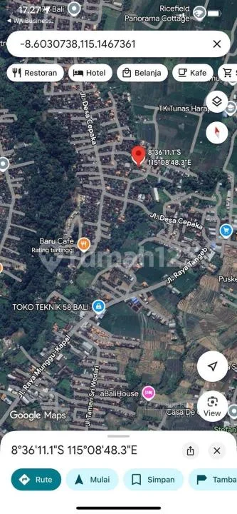 Tanah Datar Siap Bangun Itr Kuning Lokasi Strategis di Tabanan - Image 4 of 4