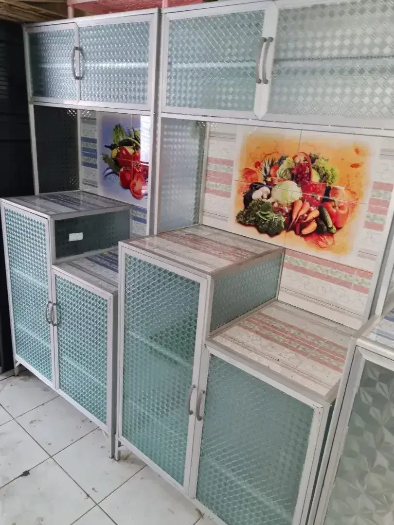 Rak piring 2 pintu full almunium - Image 1 of 3