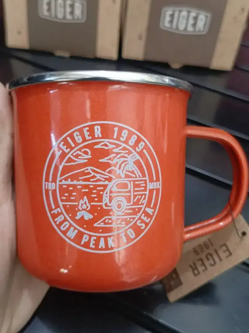 Mug Enamel EIGER DIJAMIN ORIGINAL kap 400ml bebas BPA,Bahan Stainless - Image 7 of 7