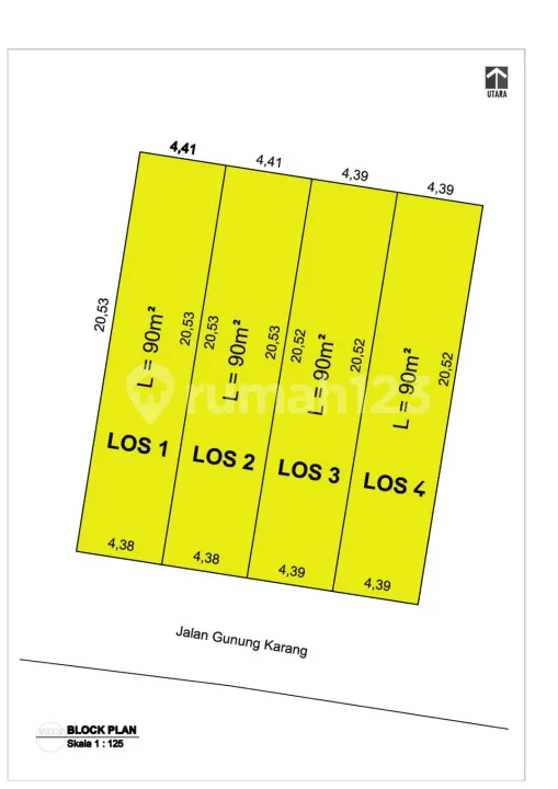 Ruko Baru 4 Unit di Jalan Gunung Karang Denpasar Barat Harga Murah Area Strategis - Image 3 of 4