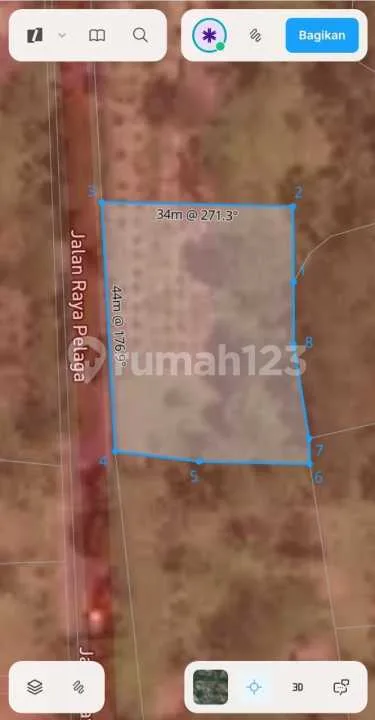 Tanah Komersial Panorama Hutan di Pelaga dengan Udara Sejuk Alami - Image 2 of 4