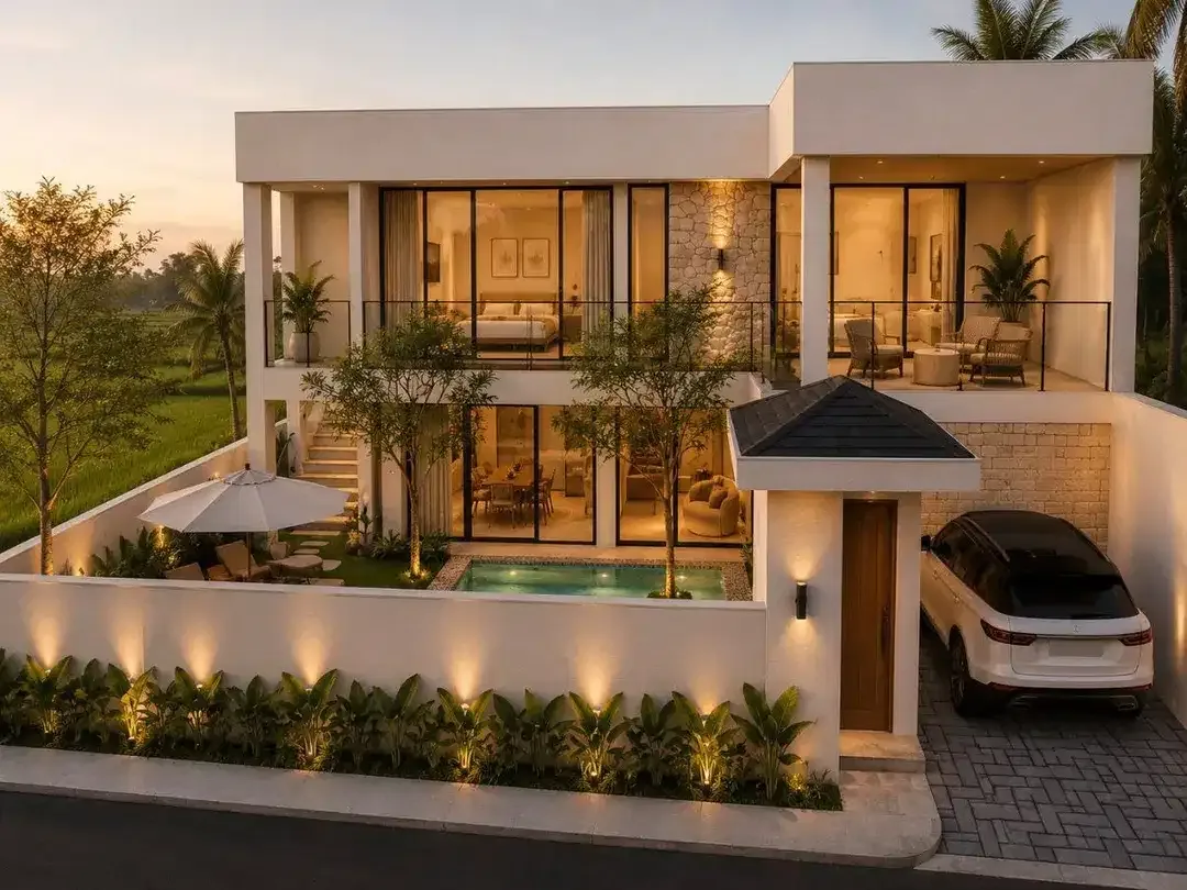 Vila Tropis Modern dengan Pemandangan Sawah di Canggu Berawa – 5 Menit ke Pantai - Image 6 of 6