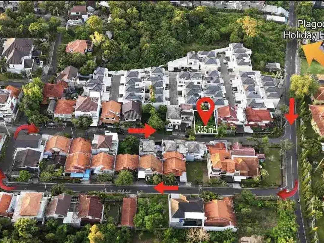 Tanah Strategis Area Villa Taman Mumbul Nusa Dua 225m2 SHM - Image 8 of 10