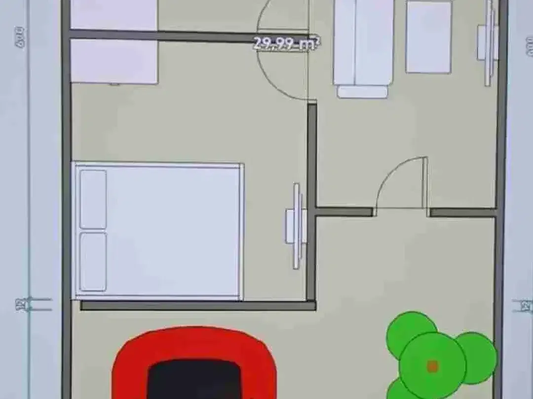 DISEWAKAN  RUMAH  MURAH  FREE AC DAN BED DI SESETAN BG - Image 2 of 2