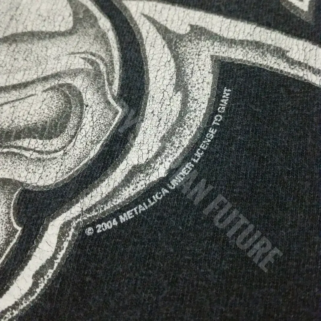 Vintage 2004 T-shirt Long Sleeve Band Metallica - Skull & Ninja Stars - Image 3 of 6