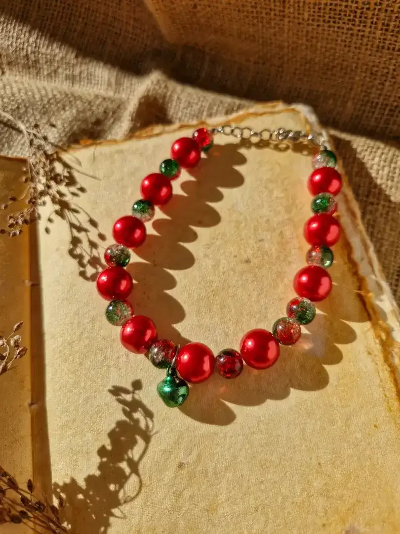 Kalung Anjing Manik Merah Mewah - Image 4 of 9