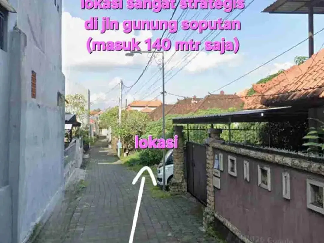 jual tanah 192m2 gunung soputan denpasar - Image 5 of 10