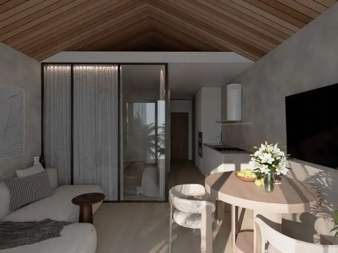 Tropical 1Br Apartment With Sharing Pool For 33-Year Leasehold In Sanur - Image 3 of 7