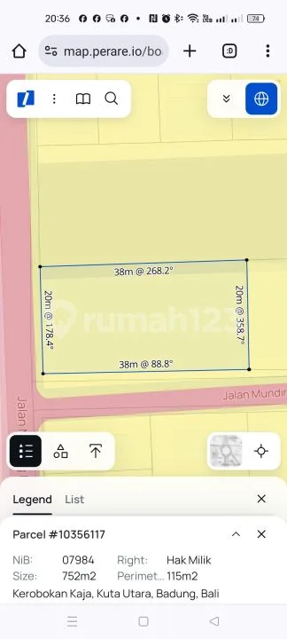 Tanah Perumahan di Muding Kerobokan Dekat Gatsu Barat - Image 4 of 4