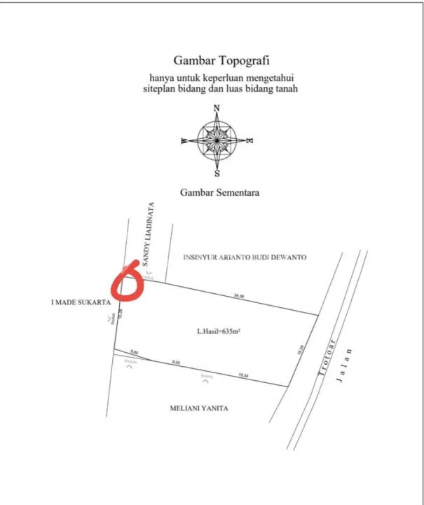 Land For Sale Opposite The Four Points Hotel, Uluwatu Main Road. - Image 3 of 3