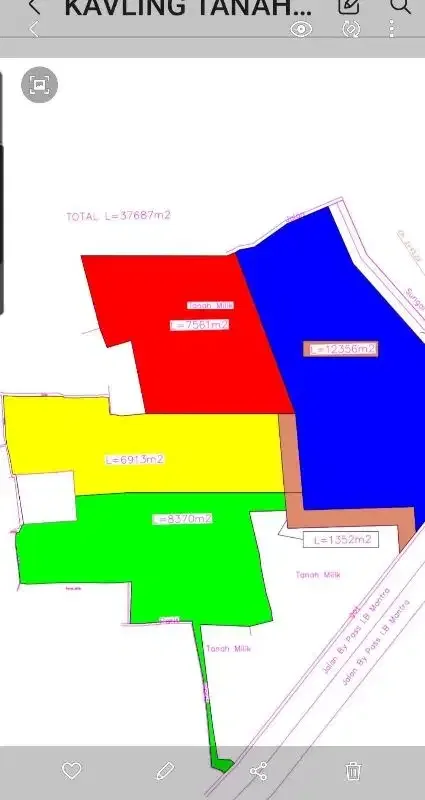 Dijual Tanah 1,2ha di pinggir Jln raya Bay Pas IB  Mantra ketewel Bali - Image 7 of 10