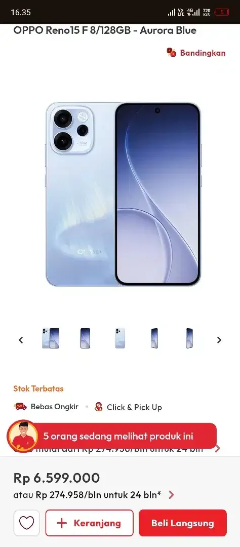 OPPO RENO 15 F 8/256 - Image 1 of 1