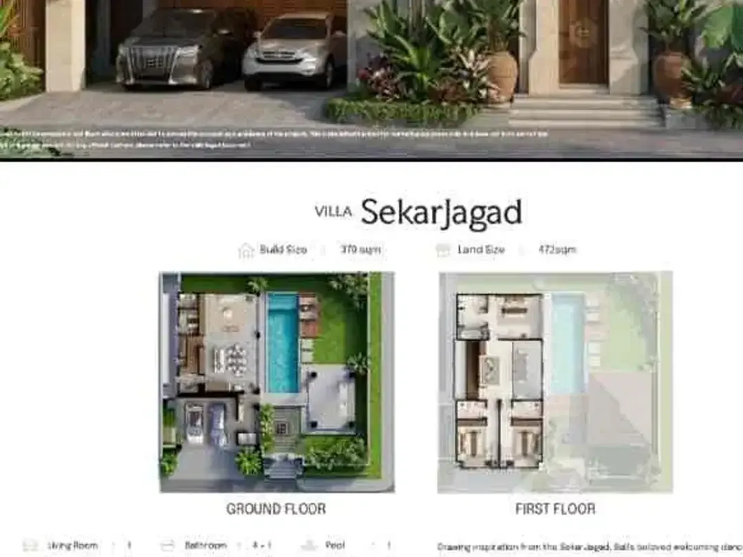 Dijual Villa Mewah Jimbaran Bali SHM, Private Pool & Resort Style - Image 8 of 10