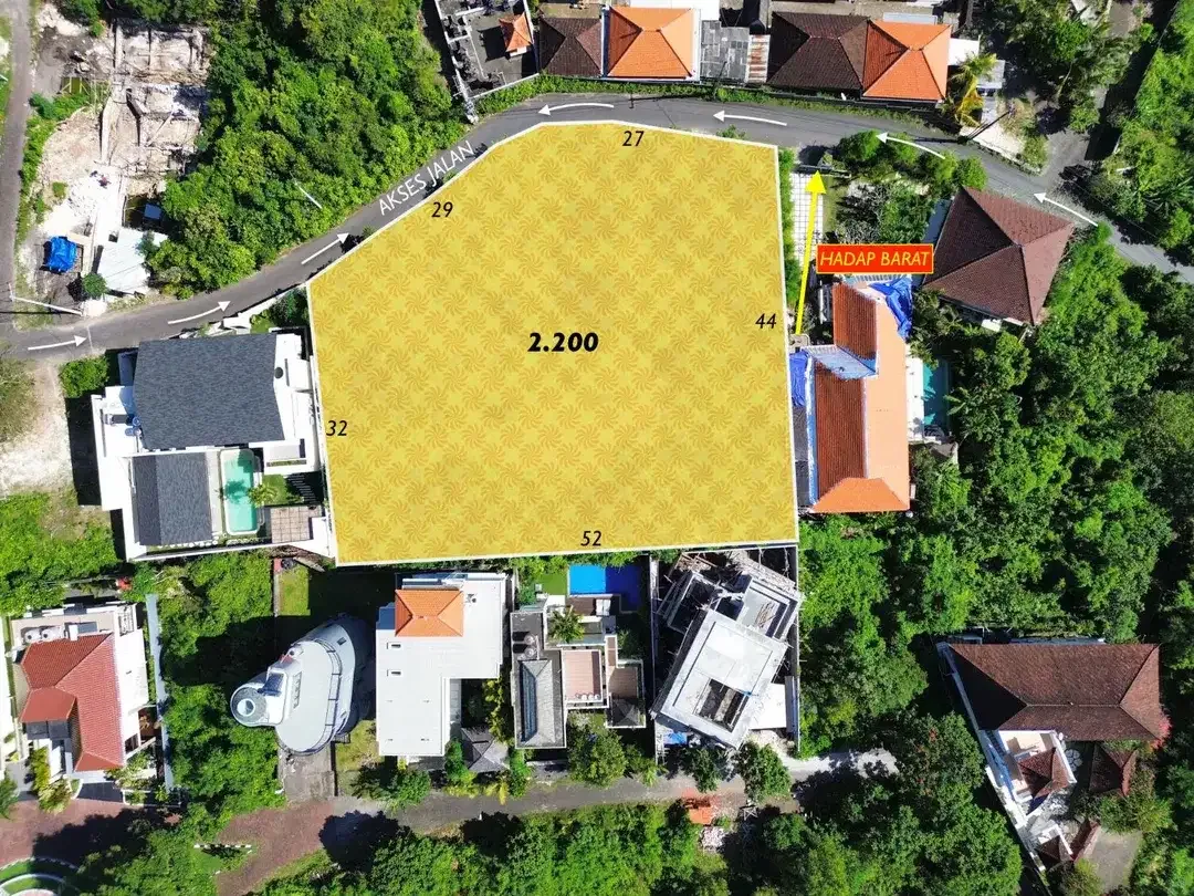 Dijual Tanah Ocean View di Pecatu Uluwatu - Image 1 of 9