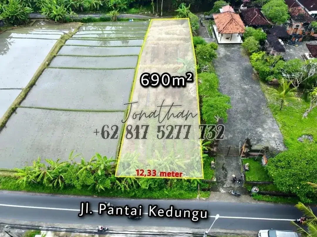 Dijual Tanah Komersil Pinggir Jalan Utama Pantai Kedungu Tabanan Bali - LSADT - Image 9 of 9