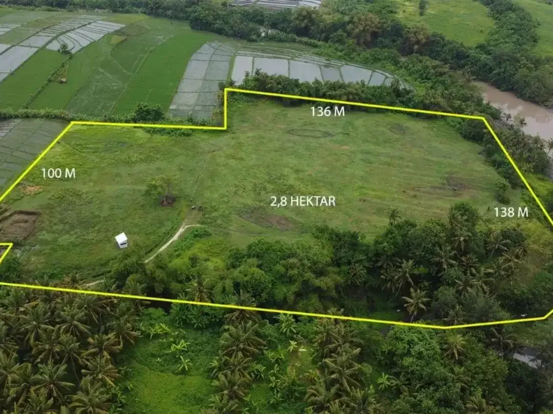 Dijual Tanah Beachfront Premium 272 Are di Kelating Tabanan dengan Zona Pariwisata dan Sunset View - Image 5 of 8