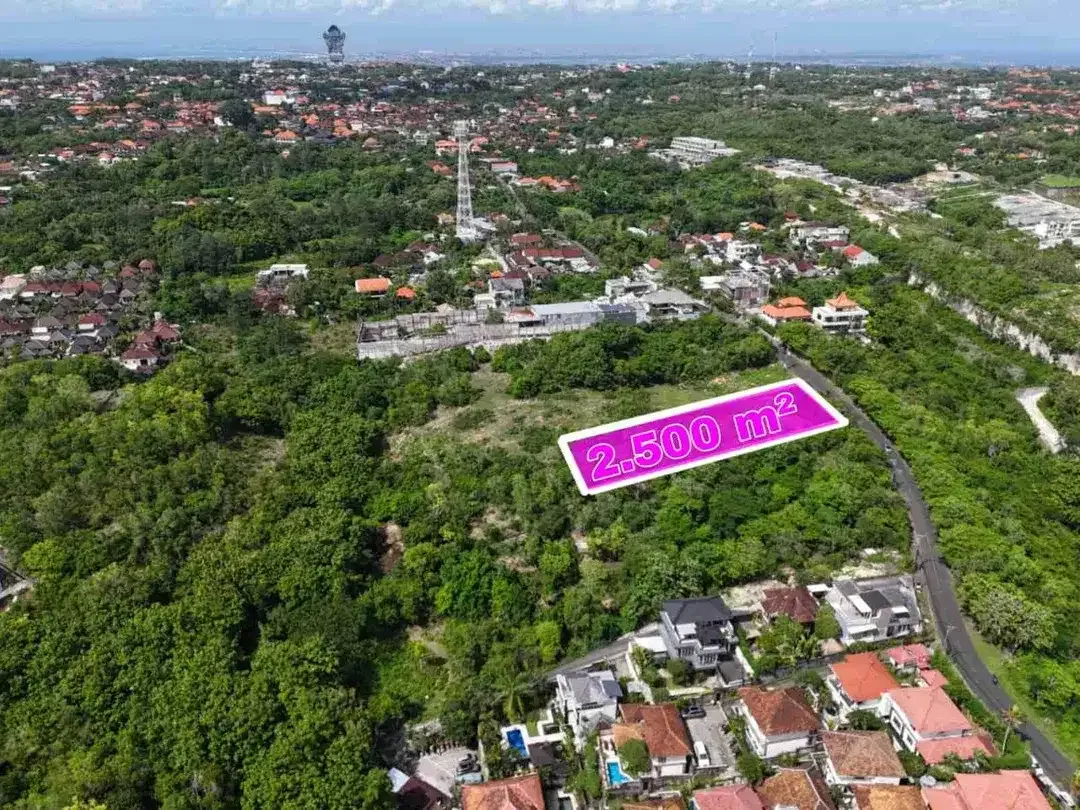 Tanah Komersil Murah 2500m² Main Road Bali Cliff Ungasan - Image 4 of 8