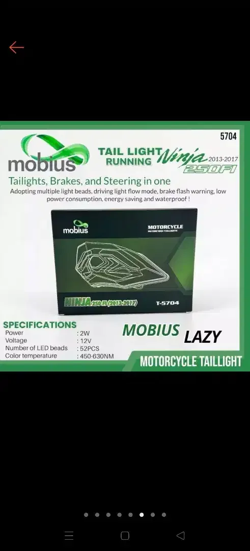 Lampu stop sein ninja 250 fi old 2012 2017 - Image 3 of 3