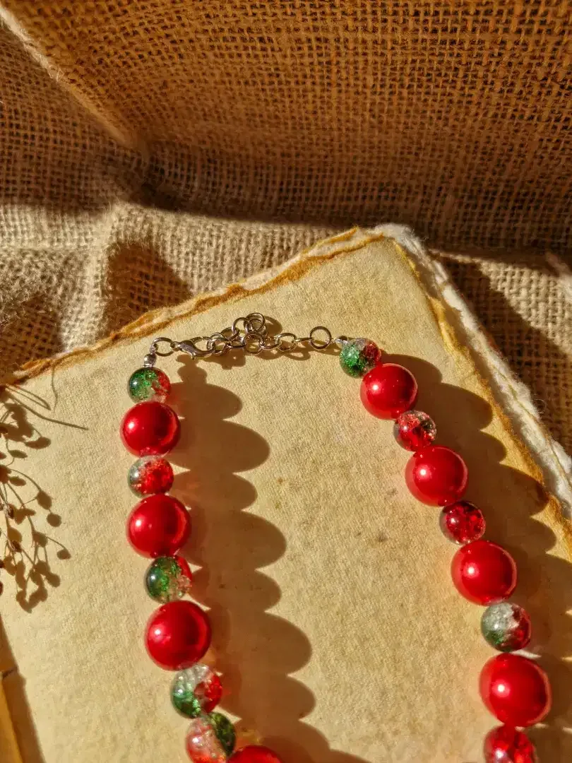 Kalung Anjing Manik Merah Mewah - Image 7 of 9