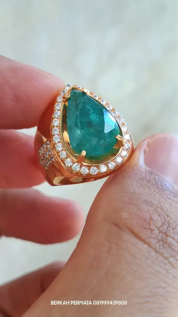 Natural emerald zamrud zambia minor clarity 7crt up - Image 3 of 9
