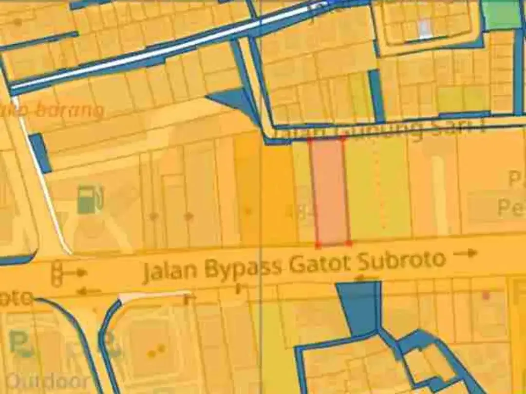 TANAH KOMERSIL JALAN UTAMA GATOT SUBROTO BARAT DENPASAR BALI - Image 3 of 6