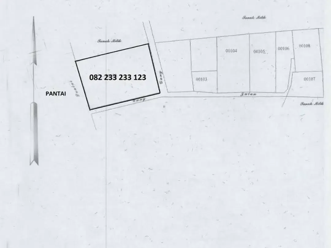Tanah MURAH Beach Front Tanjung Benoa - Image 5 of 10