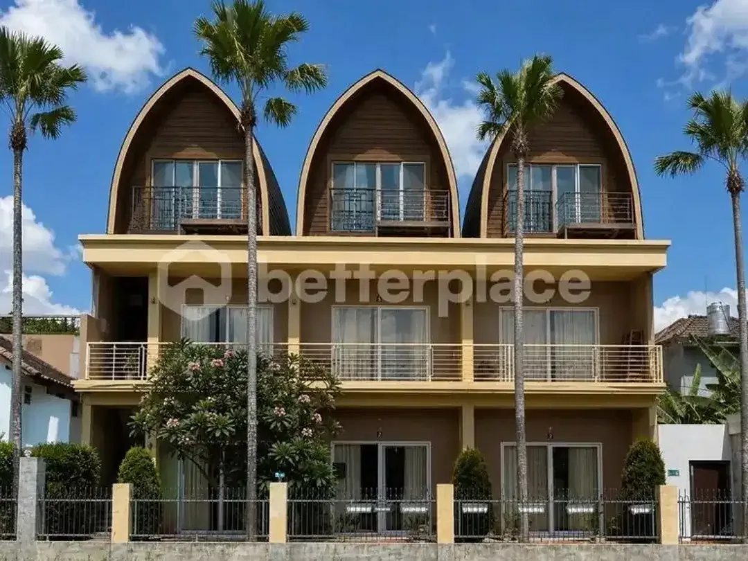Elegant Leasehold Guesthouse in Canggu Babakan with Three Rooftop Joglo Rooms, Open Living Spaces, Rice Field Views and Prime Location - Image 1 of 10