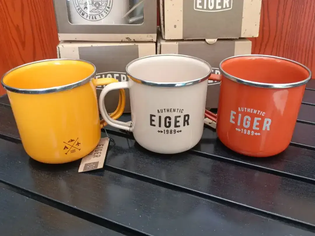 Mug Enamel EIGER DIJAMIN ORIGINAL kap 400ml bebas BPA,Bahan Stainless - Image 2 of 7