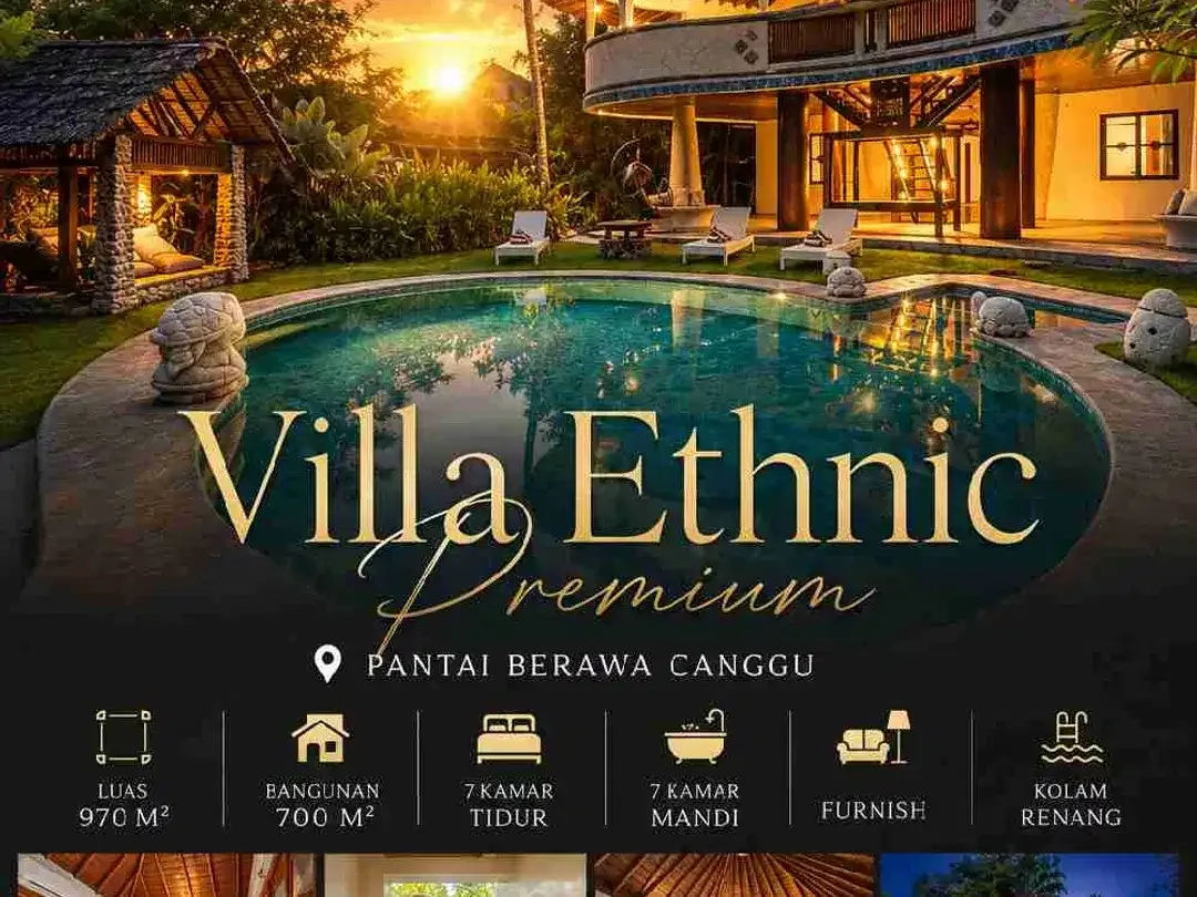 Villa Ethnic Premium dan Elegant pantai Berawa Canggu - Image 2 of 10