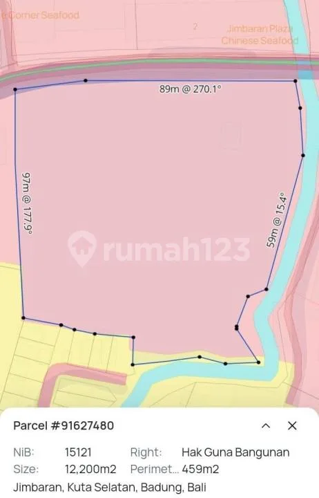 Tanah Siap Bangun Strategis Pinggir Jalan Utama Uluwatu Jimbaran - Image 3 of 4