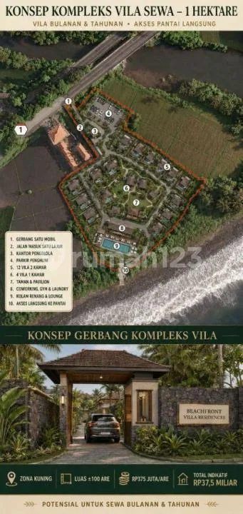 Lahan Strategis 1 Hektare di Jalur Ida Bagus Mantra, Gianyar - Image 3 of 4